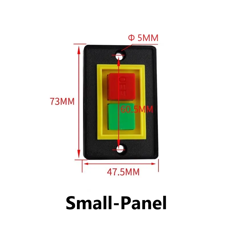 Control Button QCS1-5 Three-phase Grinder Press Buckle Bench Drill Machine Tool Large Plate Small Plate Stop Start Switch