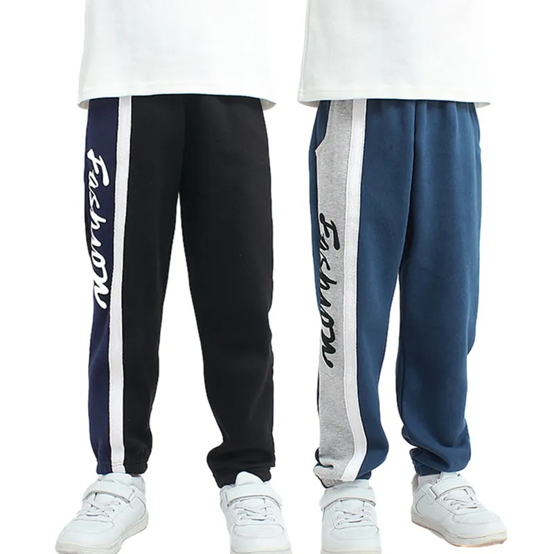 

2024 New Spring Korean Version Kids Sport Pant Patchwork Children's Casual Trousers For Teens Boys 4-13 Years Clothes