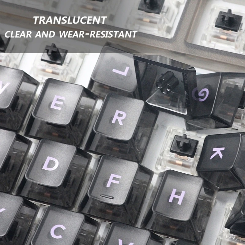 Bộ Keycap Bàn Phím Cơ 152 Chiếc Màu Đen Nhìn Xuyên Keycap Hoàn Hảo Cho Chơi Game Và Sử Dụng Văn Phòng