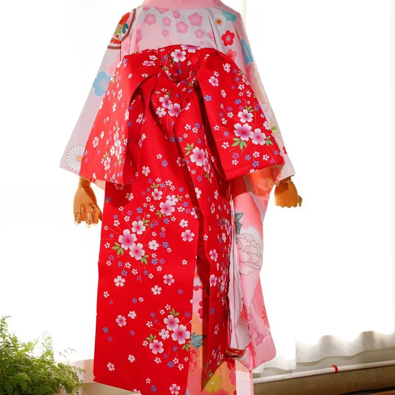 

Geisha-style Formal Kimono Obi with Long Trailing Bow & Stiffened Nagoya Belt Oiran Decorative Waist Sash