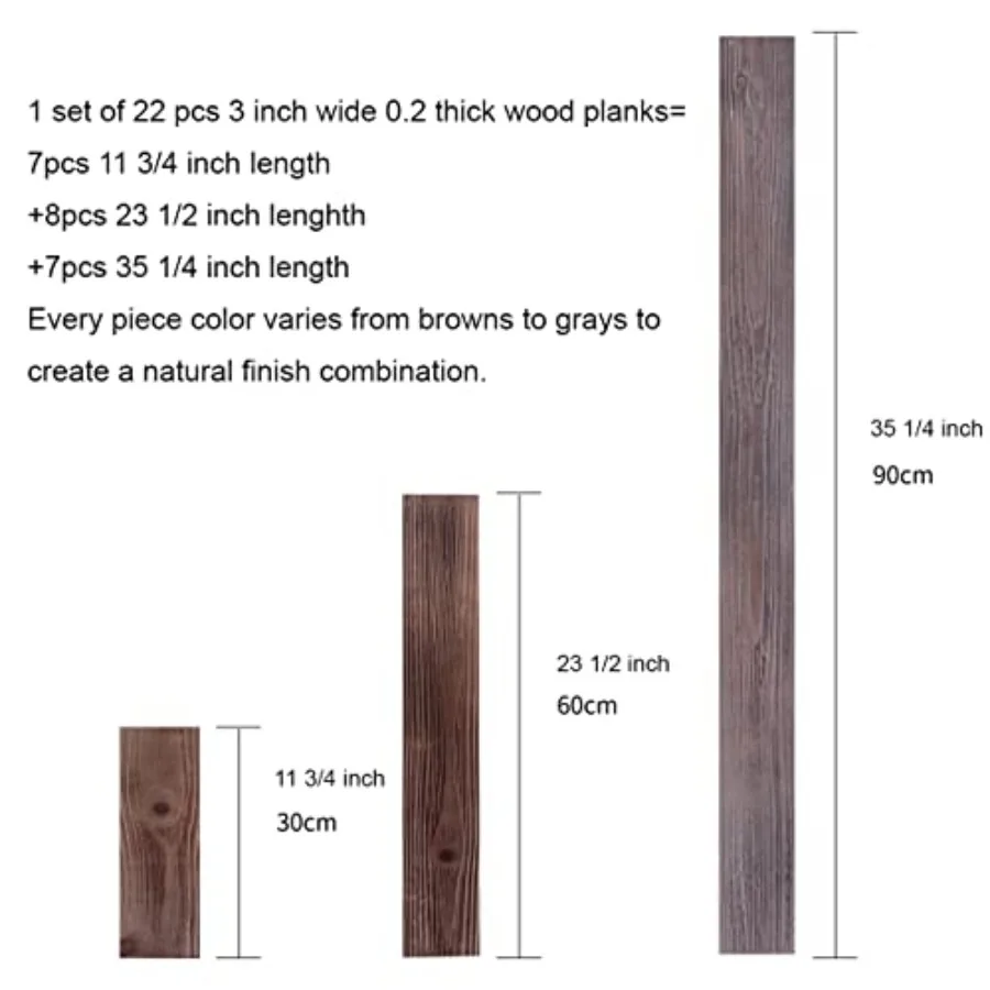 Nail Up Paneling Wood Wall Panels, Real Solid Planks DIY Easy Application, Rustic Reclaimed Barn Paneling for Accent Walls, Bro