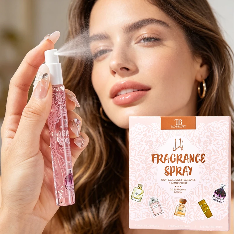 Juego de 5 sprays de fragancia, fragancia duradera, natural y fresca, se rocían en la muñeca, la clavícula y la oreja, regalo del Día de San Valentín