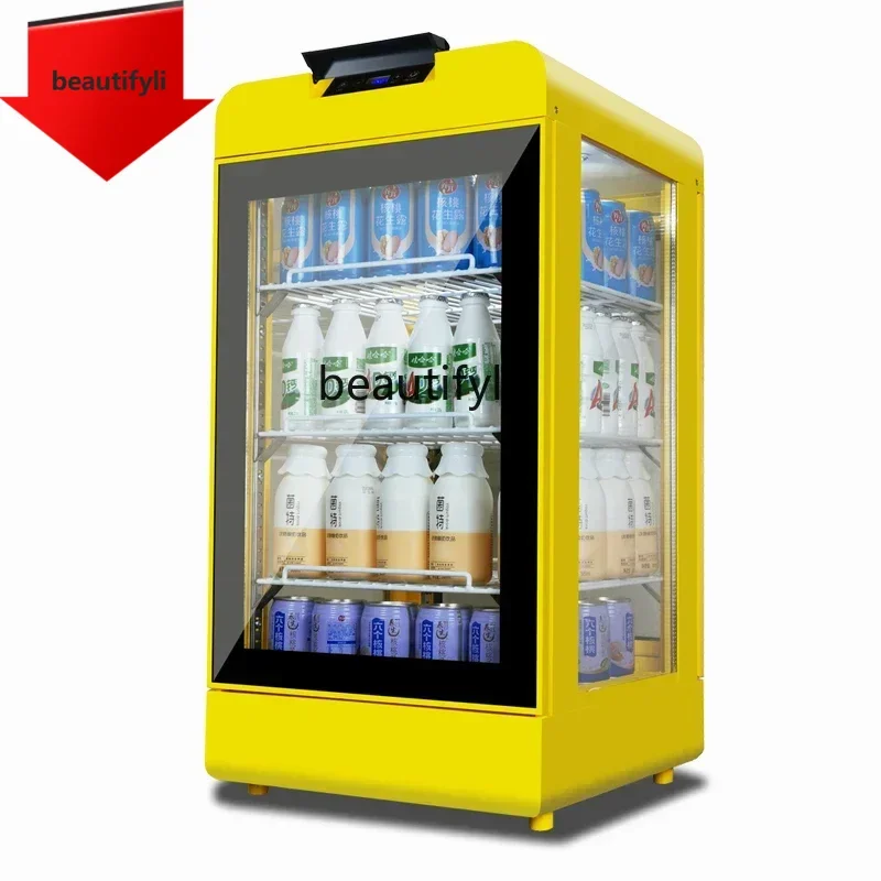 

A61 l Supermarket Beverage Warmer Beverage Commercial Display Cabinet Milk Insulator Convenience Store Desktop Hot Drink Machine