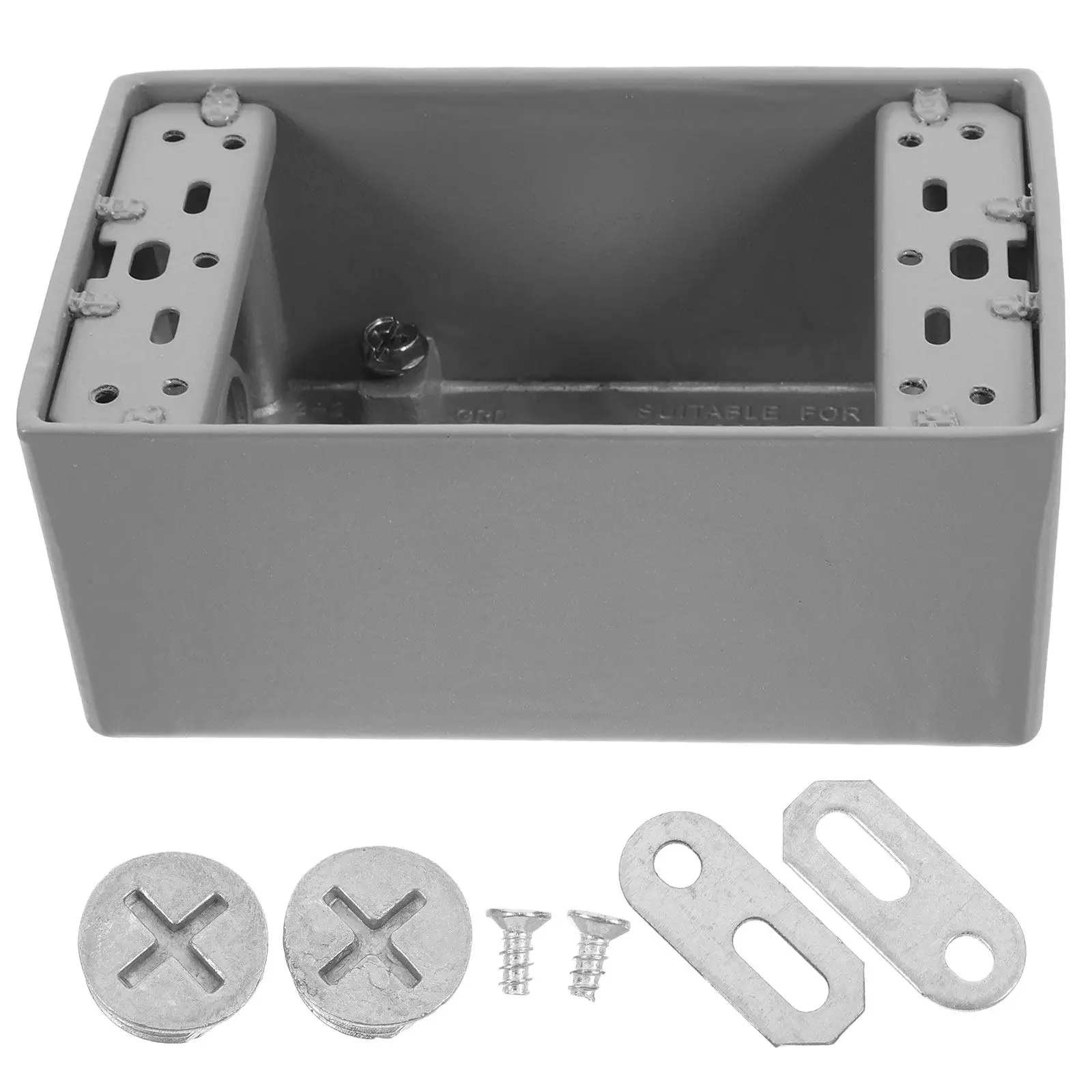 Aluminum Cast Iron Electrical Outlet Box Metal Weatherproof Wall Mounted Socket Outdoor Junction Box