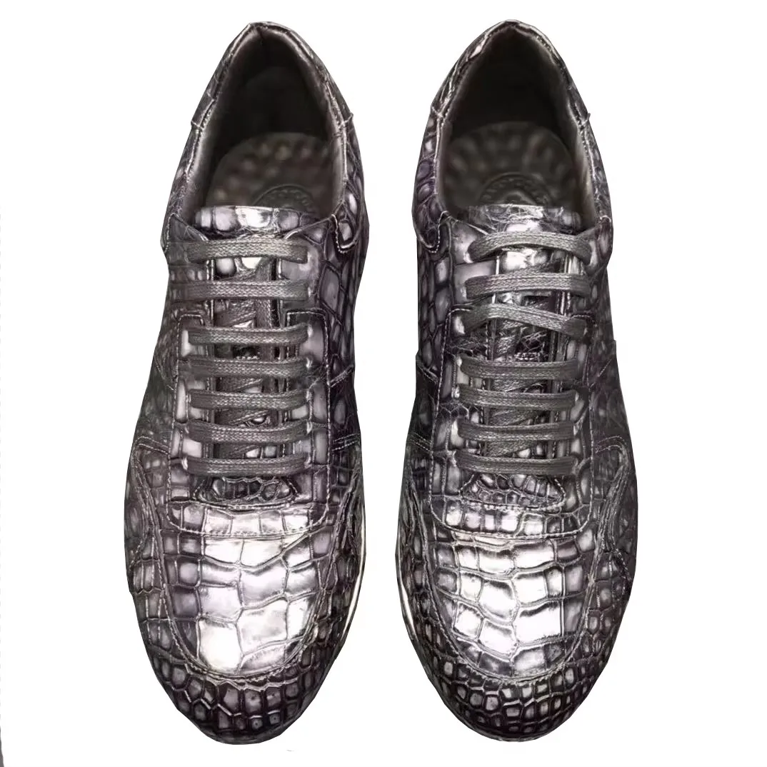 yinshang new men leisure shoes male crocodile shoes rubber sole men shoes