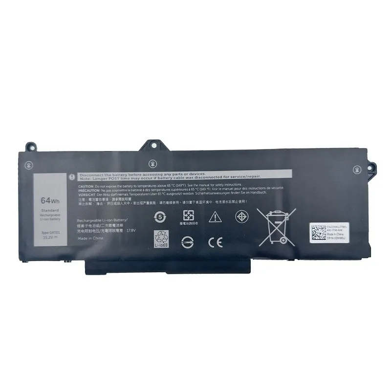 New 15.2V 64Wh GRT01 Laptop Battery for Dell Latitude 5421 5431 5521 5531 Precision 3561 3470 3561 3571 m17 R5 AMD 9JRV0 0P3TJ