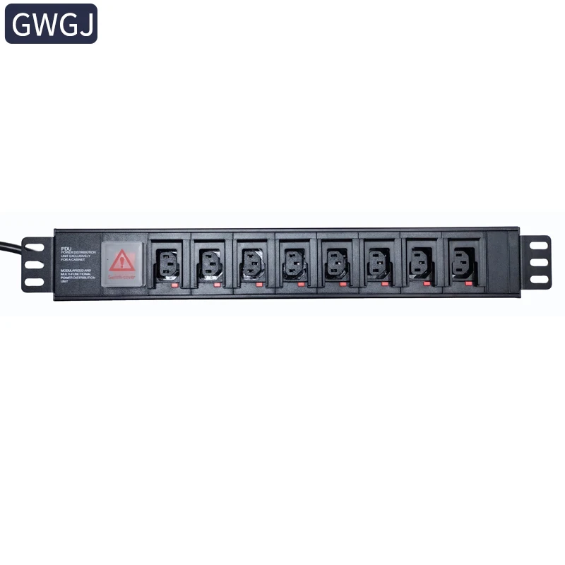 Aluminum Alloy Rack C13 Anti-shedding Cabinet Power Distribution Unit PDU Power Distribution Unit of Large Power Socket