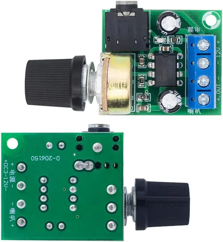 LM386 10 واط مكبر كهربائي صغير مجلس مضخم الصوت وحدة تيار مستمر 3-12 فولت حجم التحكم القابل للتعديل