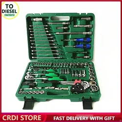 121PCS 72pins Car Repair Tool Set Sleeve Socket CRIN Injector Repair Tools