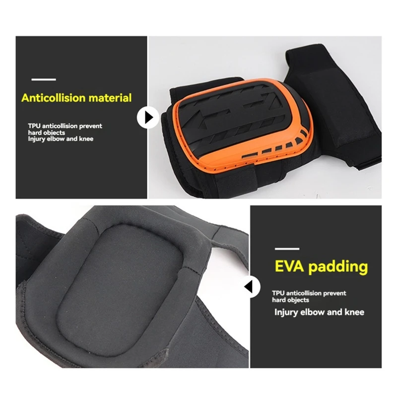 New-Knee Pads For Work-Heavy Duty Support Kneepads With Gel Cushion Anti-Slip Straps For Construction, Flooring, Gardening