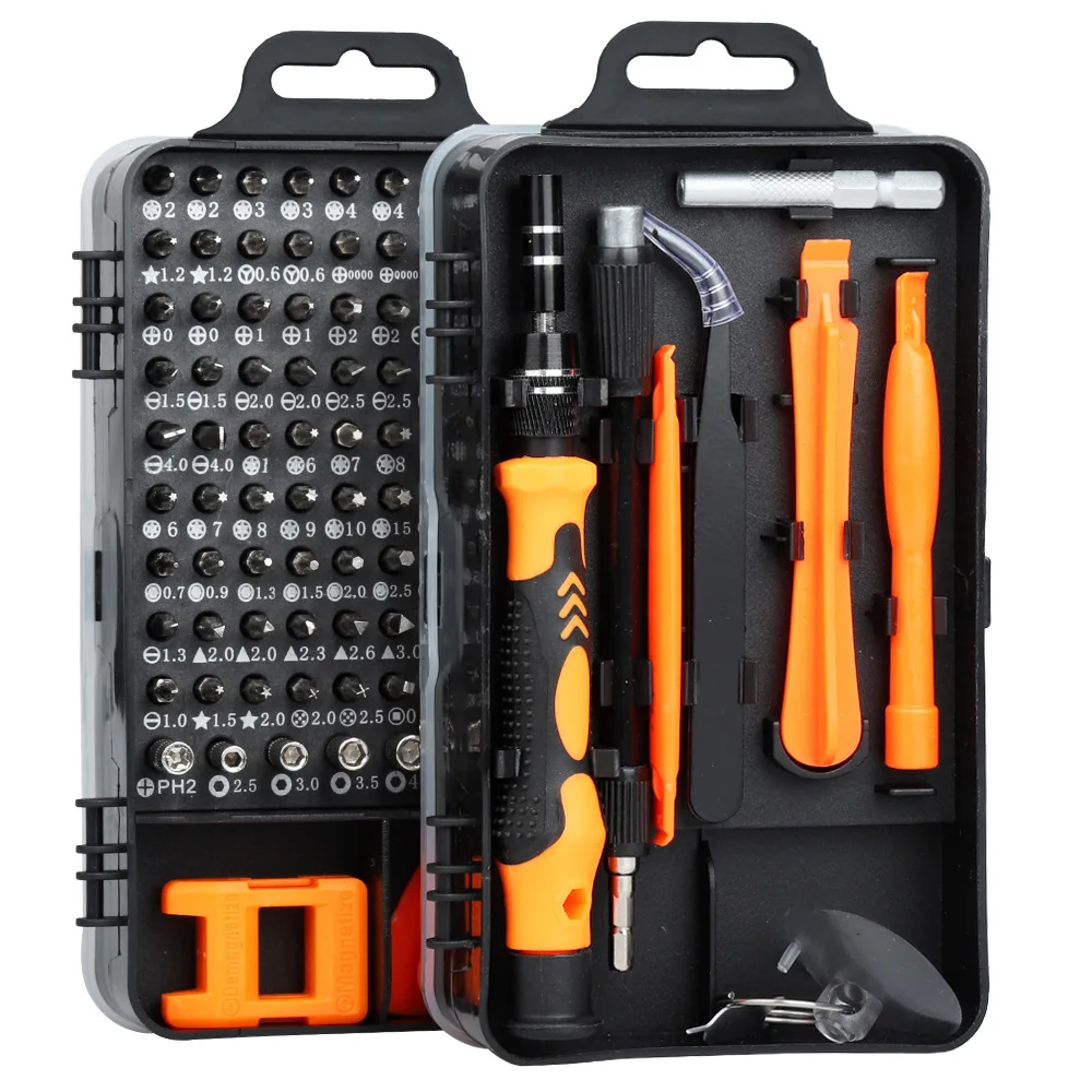 115 in 1  Professional Multi Bit Screwdriver Set Laptop Computer Computer PC Mobile Phone Device DIY Repair Tool Kit