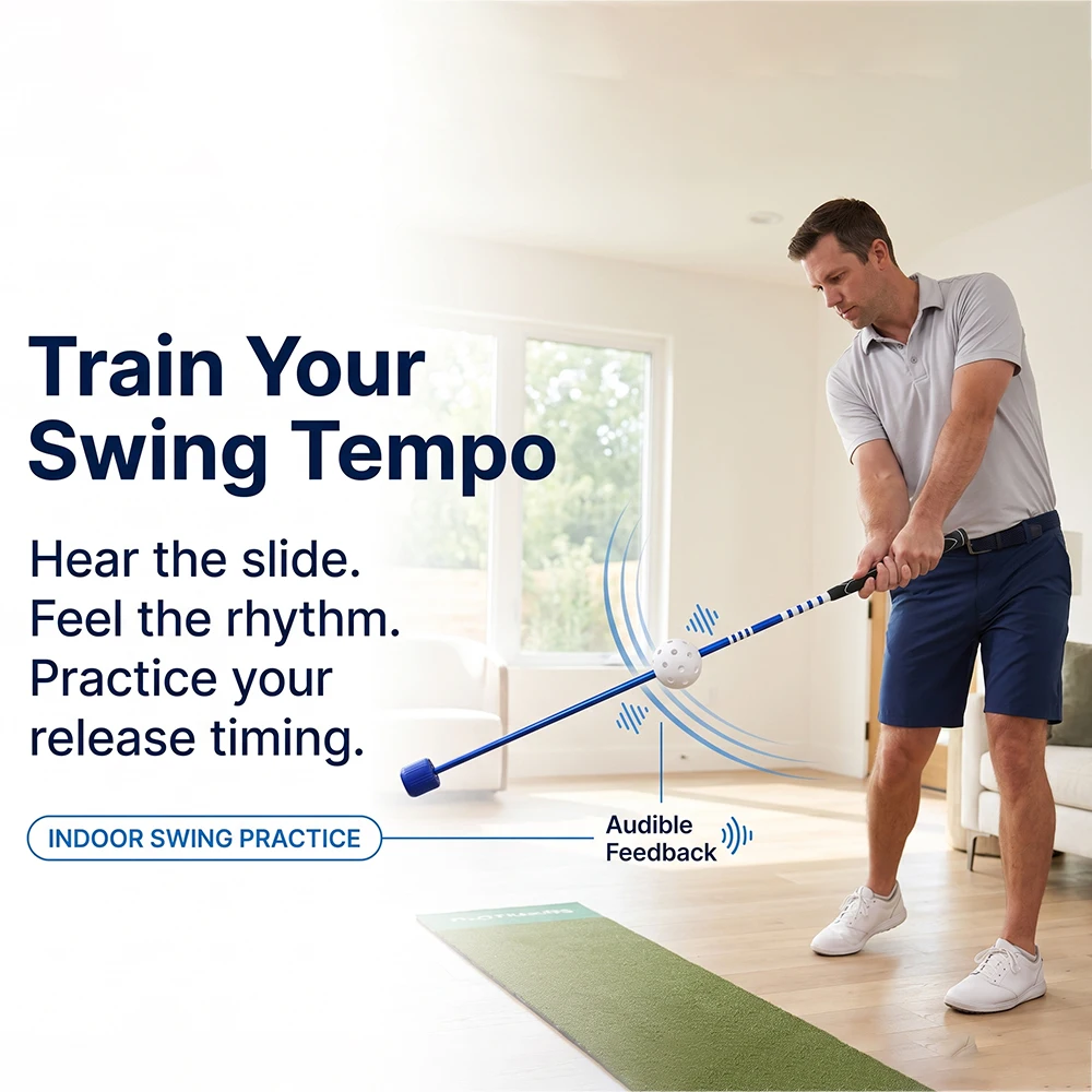 FzcSpeed Golf-Schwungtrainer, Golf-Übungsstab zum Aufwärmen für Kraft-, Flexibilitäts- und Tempo-Training, Golfzubehör – Detail 4