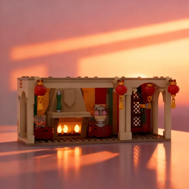 

321pcs MOC Hogw Rts Slughorn S Christmas Party Harry Model Building Blocks Architecture Idea Education Toys Christmas Gift Kids