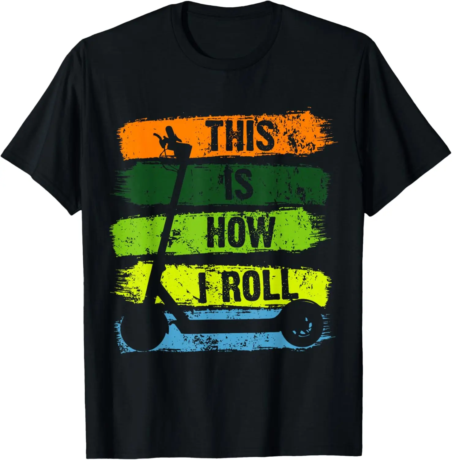 Electric Scooter EScooter This Is How I Roll Vintage Gift T-Shirt Casual Mens T Shirt Unisex Summer Streetwear Tops Camisas