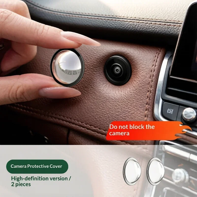 Car Rear View Backup Camera Cover, Universal 2PCS Lens Protector, 360° Full Protection, Waterproof Wear Resistant Guard