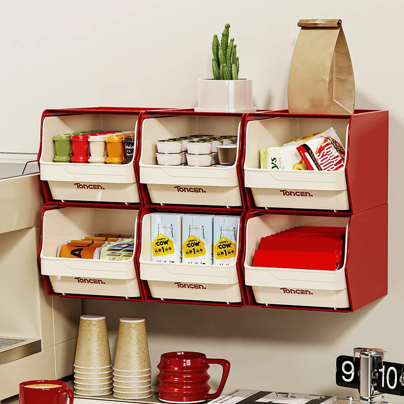 Ins Coffee Capsule Storage Box Creative Coffee Tea Bag Organizer Desktop Sundries Shelf For Stationery Cosmetics