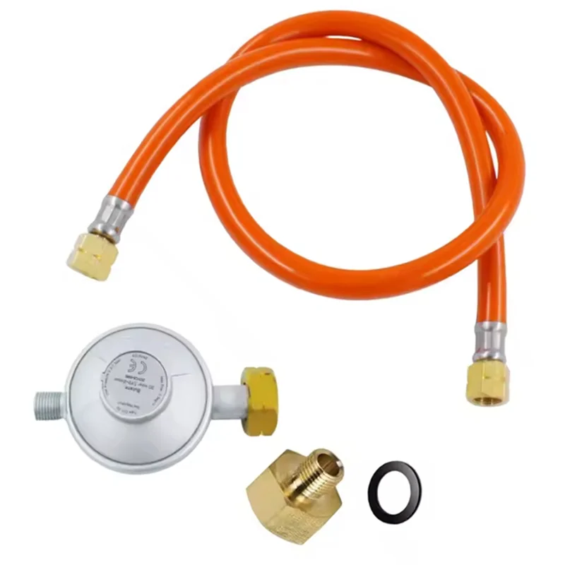 ABWZ-regulador de Gas duradero, accesorio, adaptador de 1/2 pulgadas, pieza, accesorios de manguera de Metal, conector, manguera de 5 pies para calentadores, hornos de carne