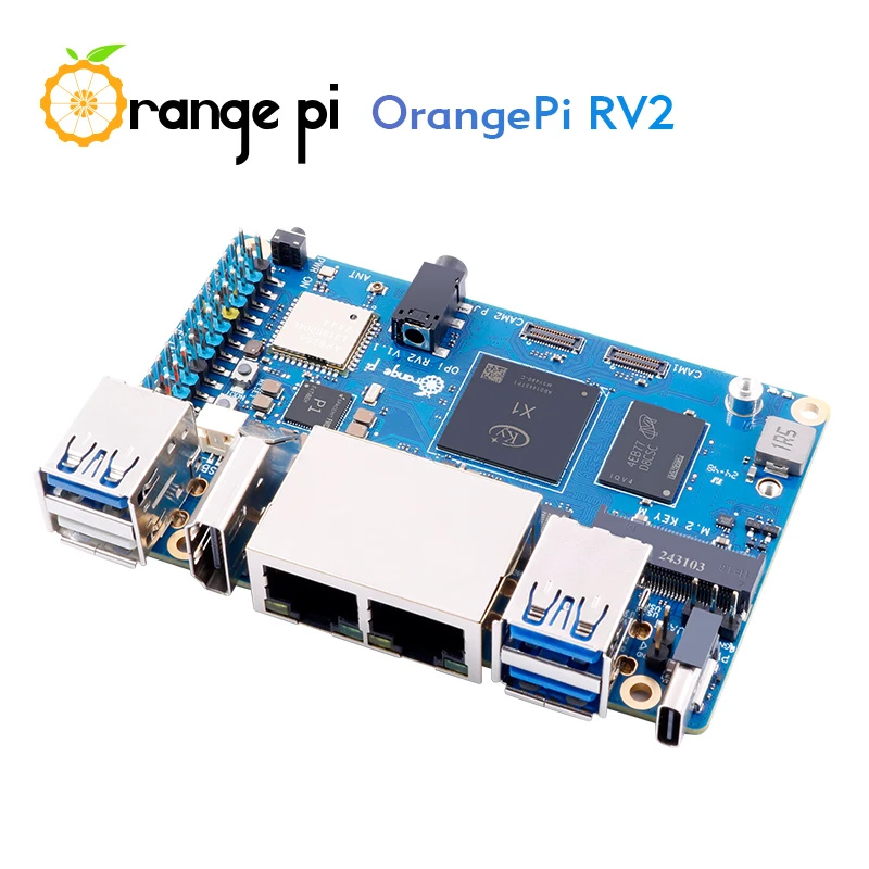 Orange Pi RV2 4GB 8GB RAM Only Board LPDDR4 8-Core RISC-V 2 TOPS AI CPU WiFi BT5.0 BLE M2 PCIE SSD Mini PC For Orange Pi RV2