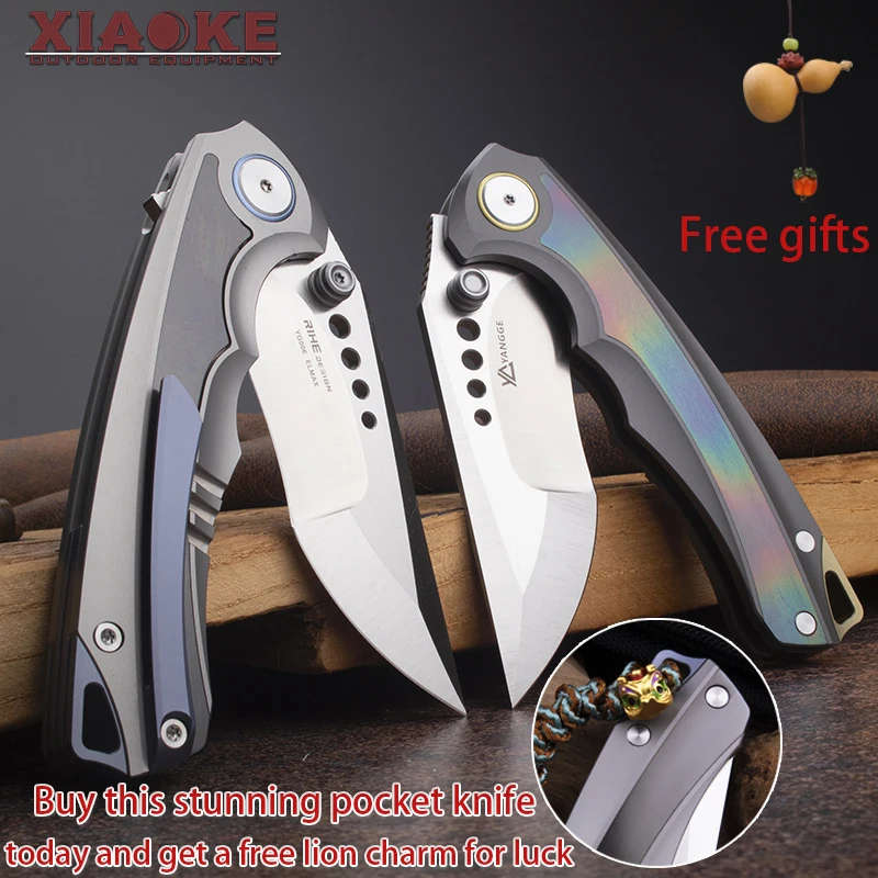 

ELMAX лезвие из порошковой стали, титан, циркон, циркон, ручка, складной нож для кемпинга, охоты, тактика выживания, карманный нож EDC G