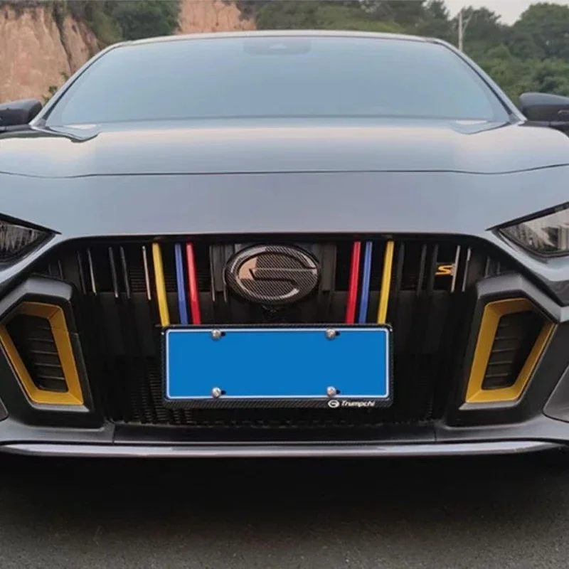For Trumpchi GAC Empow R 2022-2024 Car Front Grille Modification Frame Trim Tri-color Decorative Bright Strip Auto Accessories