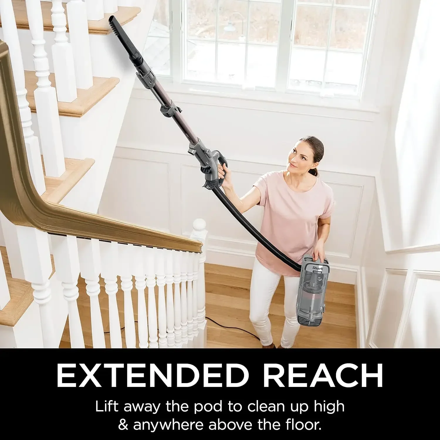 

Shark AZ2002 Vertex Powered Lift-Away Upright Vacuum with DuoClean PowerFins, Self-Cleaning Brushroll, Large Dust Cup