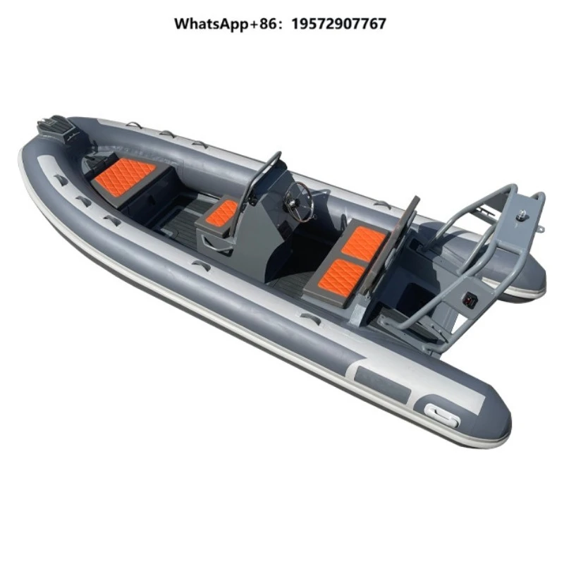 High Quality 16ft/4.8m Aluminum Hull  480  Tube Inflatable Rowing Boat