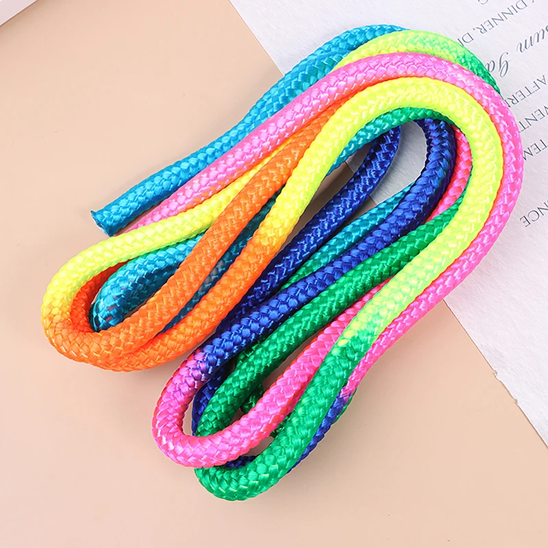 Gymnastics Arts Rope Jumping Rope Exercise Fitness Rainbow Color Sports Training Rope Rhythmic Gymnastics Rope Competition Rope