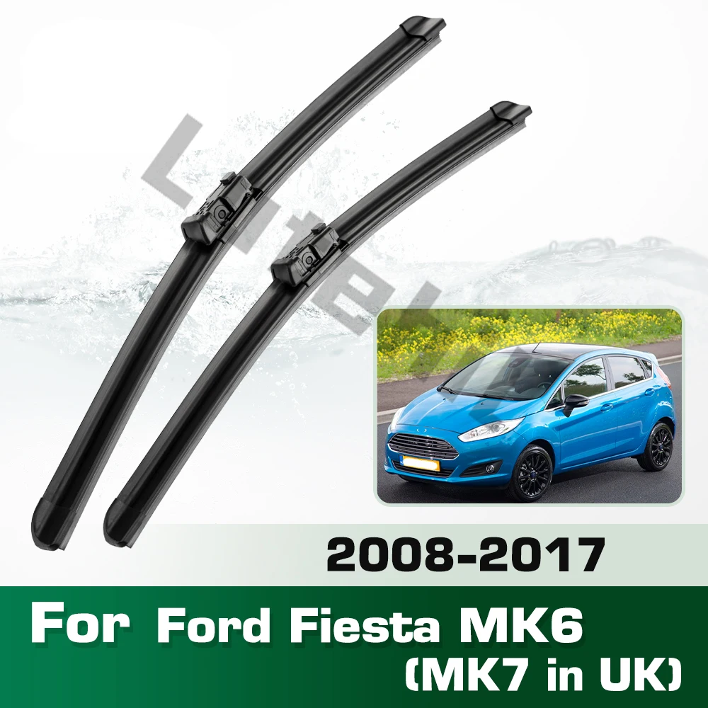 Wischer lhd & rhd vordere wischer blätter für ford fiesta mk6 (mk7 in uk) 2008-2017 windschutz scheibe windschutz scheibe fenster bürste 26 "15"