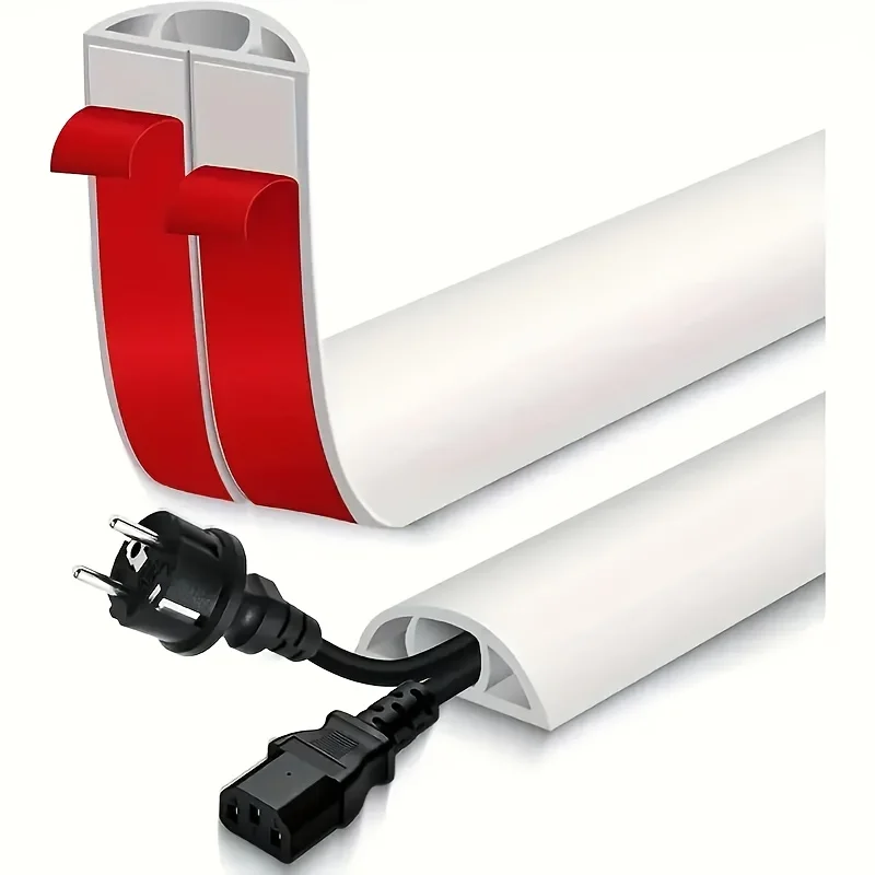 

2m Floor Cable Covers, Wall Cable Covers, Flexible Cable Troughs, and Self-Adhesive Cable Protective Sleeves