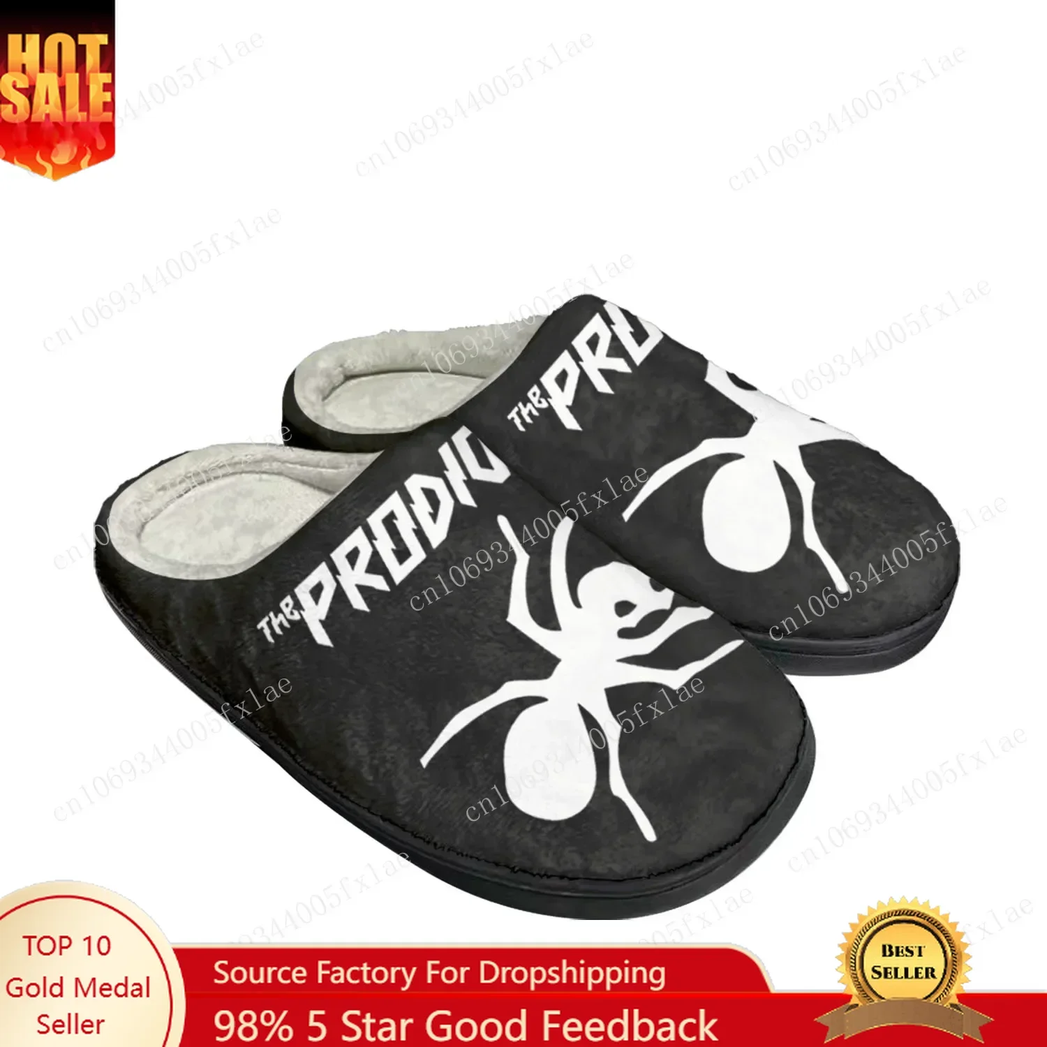 The Prodigy Rock Band Punk Home Cotton Custom Slippers Mens Womens Sandals Plush Bedroom Casual Keep Warm Shoes Thermal Slipper