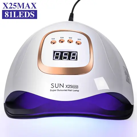 Auto Sensor ON/Off & 81LEDs UV Nail Lamp - Professional Gel Nail Polish Dryer with 4 Timer Settings Fast Curing for Manicure