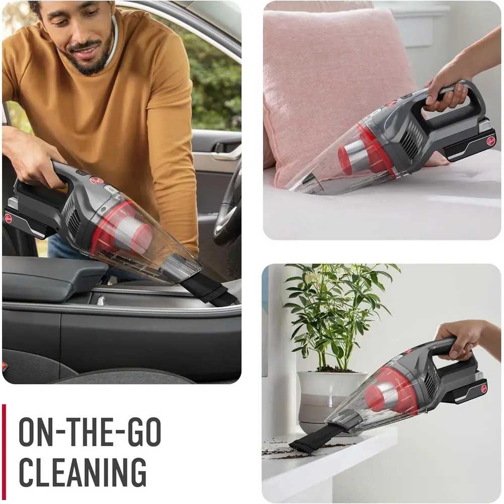 Handheld Vacuum Cleaner, Powerful Suction, Lightweight and Compact, Perfect for Quick Pick-Ups, Includes On-Board Crevice Tool