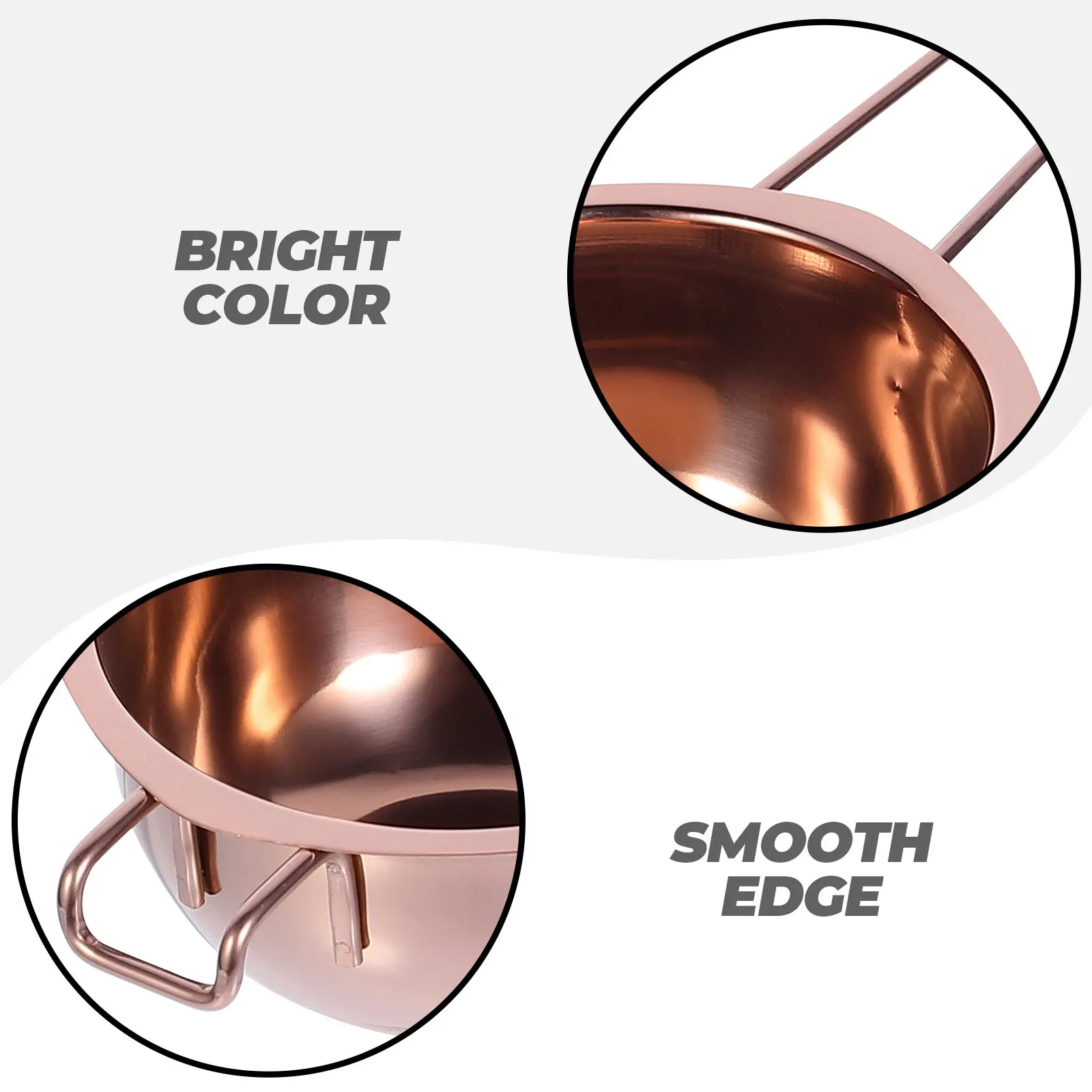 

Stainless Steel Bowl Melting Pot Chocolate Heating Pot Baking Utensil Easy Pour Kitchen Tool for Cooking