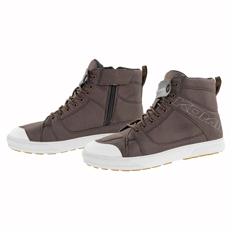 KOMINE BK-101 botas de motociclista para hombre, botas de motociclista informales simples, zapatos de motociclismo con protección de luz impermeable a tiempo completo