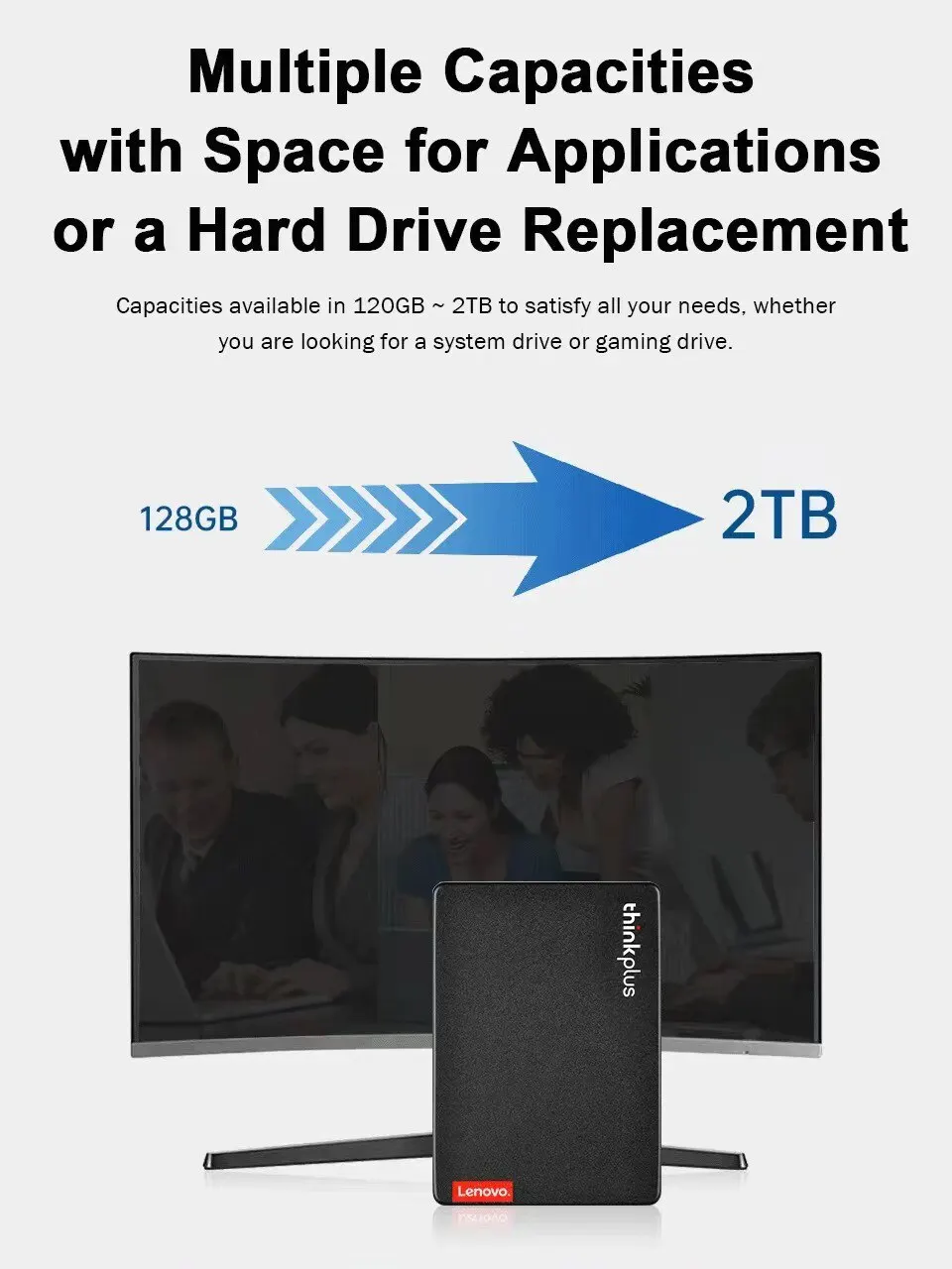 Lenovo SSD 240 GB 1 TB 120 GB 128 GB 256 GB 480 GB 512 GB 1 TB 2 TB SATA 500 GB interne Solid-State-Laufwerk-Festplatte für Laptop-Desktop