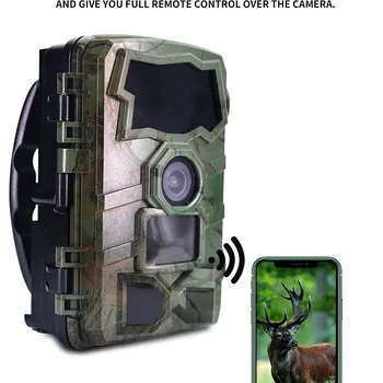 WIFI wildlife trail camera photo traps night vision 32MP 4K 2.4' TFT LCD screen hunting camera wireless monitoring surveillance