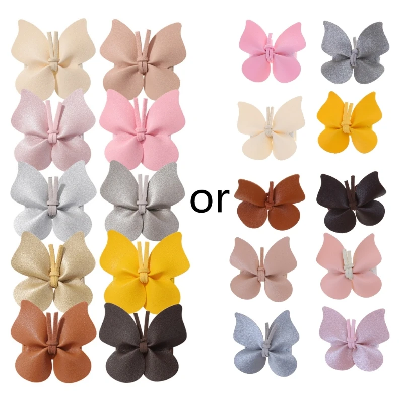 10pcs Barrettes Headwear Headdress Hairpin Hair Clips Accessories Cute Butterfly Hair Clips for Baby Toddlers Hairclip