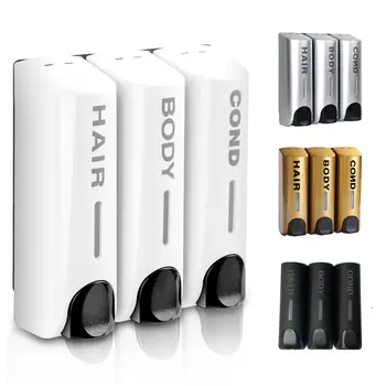 單/雙/三瓶裝 350毫升壁掛式皂液器,適用於淋浴、沐浴、洗髮精等,液體皂液容器,浴室配件 8 最佳銷售 浴室配件 - №7