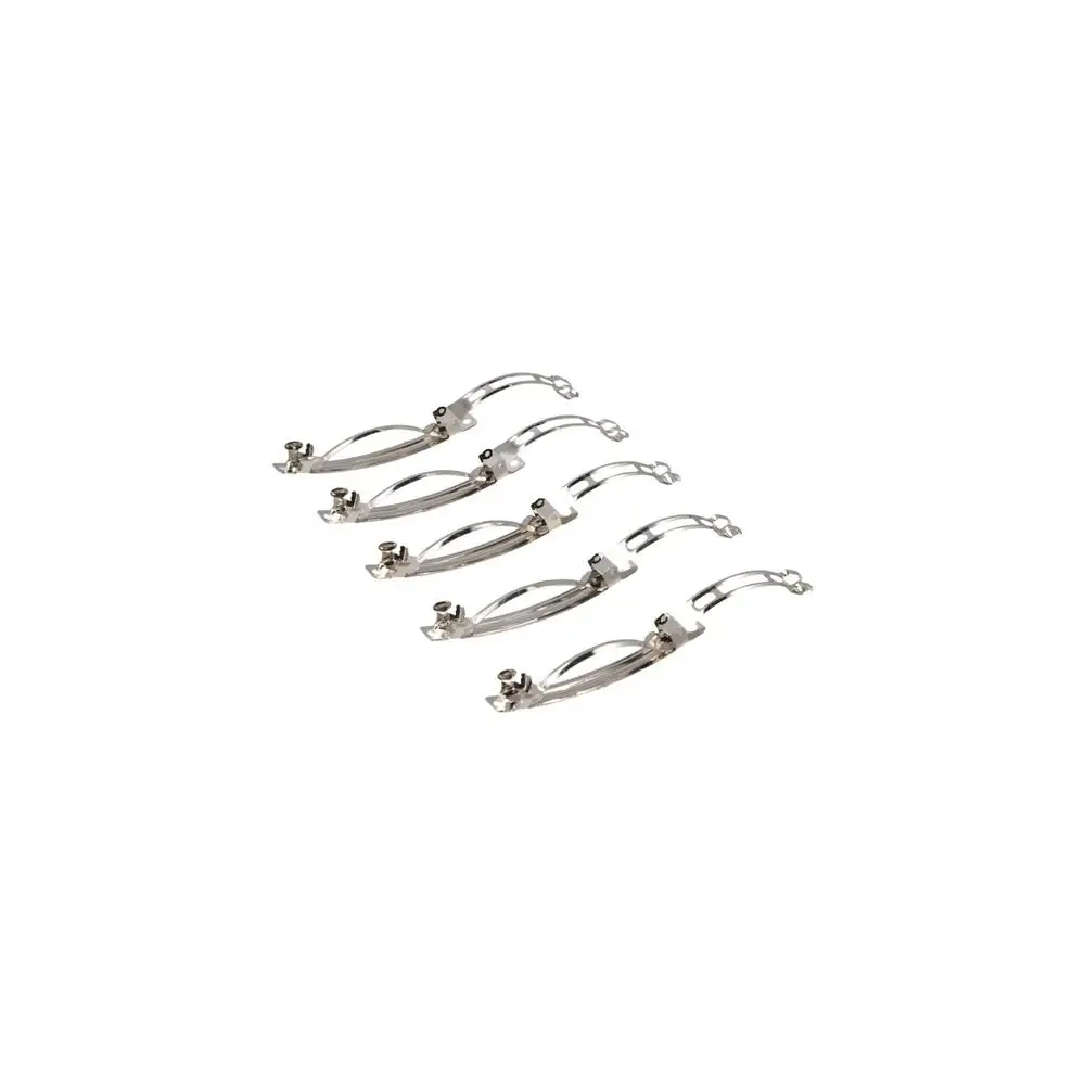 20Pcs Metal DIY Spring Clips Base Hair Clips French Clip DIY Hairpins Setting Blank supplies Silver Metal Spring Hair Clip