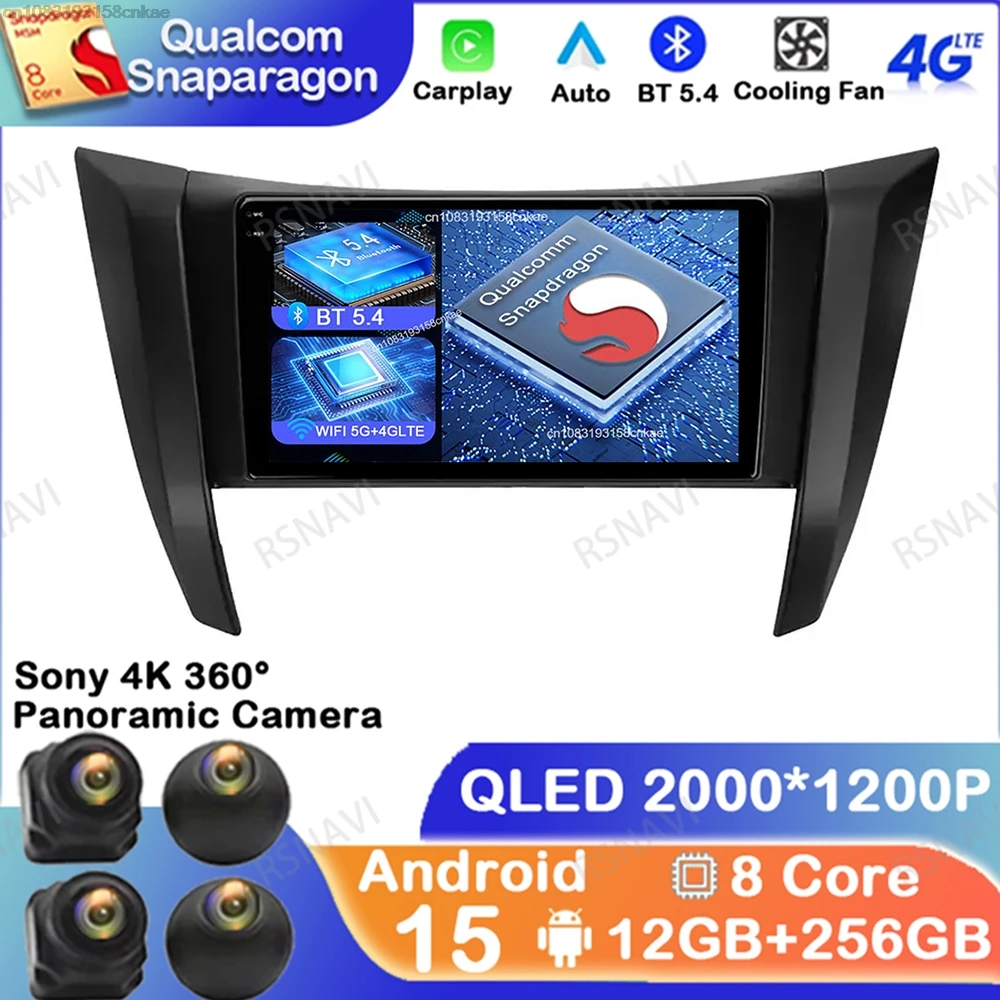 

Android 15 For Nissan Navara 4 (D23) 2014-2021 DSP Qualcomm GPS Wireless Carplay Auto Stereo DVD Multimedia Navigation QLED BT