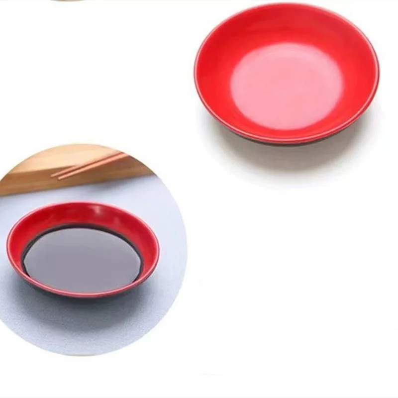 Small Round Seasoning Sauce Mustard Dishes Restaurant  Dressing Dinnerware A5 Melamine Imitation Porcelain Tableware