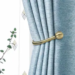 2/4PCS Antique Copper Sphere Curtain Fixing Frame Heavy Metal Decorative Curtain Fixing Frame Curtain Hook Fixing Frame