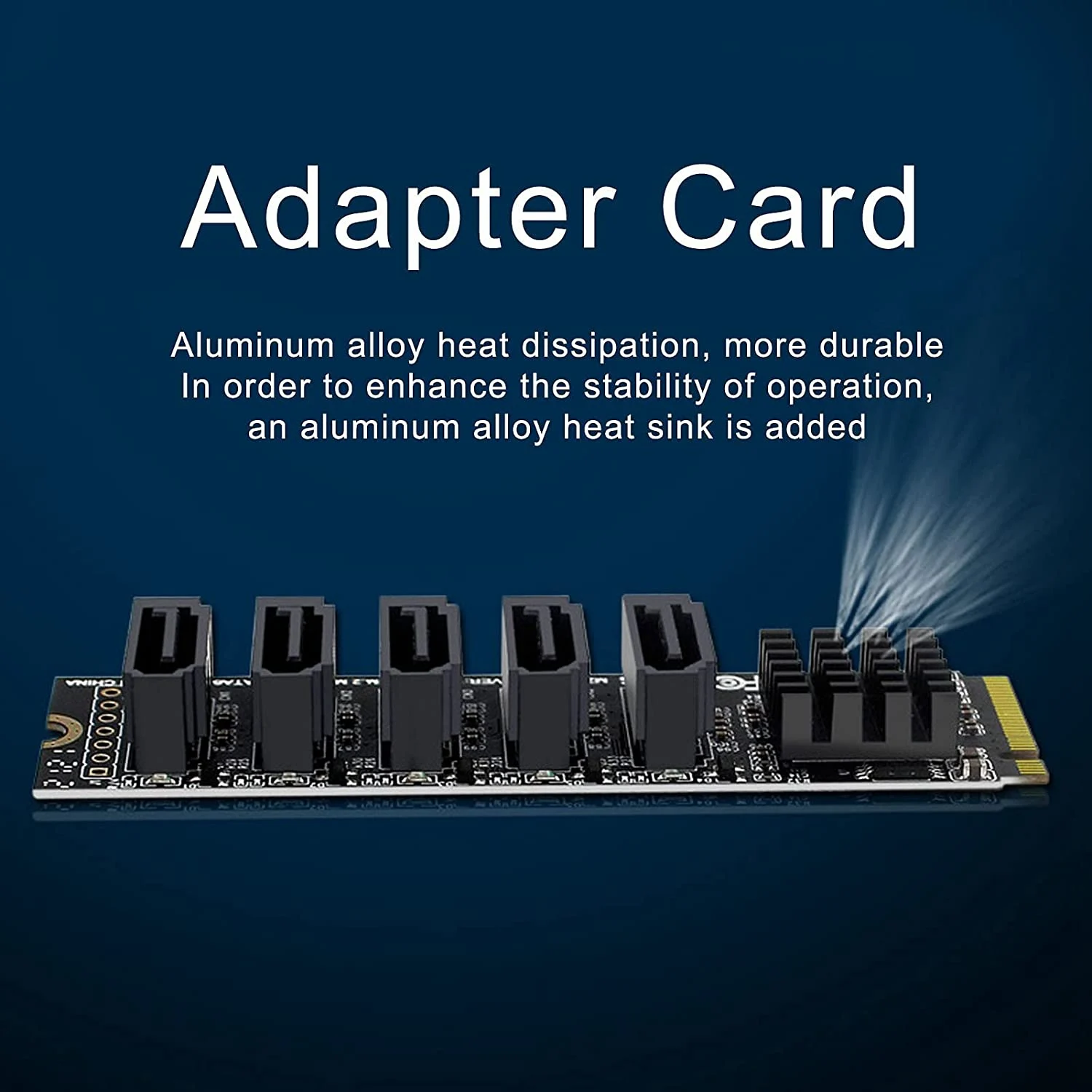 

E-Easy To Use-M.2 To Sata3.0 Карта адаптера M.2 PCIE 16 Гбит/с Sata 6G 5-портовый удлинитель жесткого диска Карта преобразователя жесткого диска JMB585 C