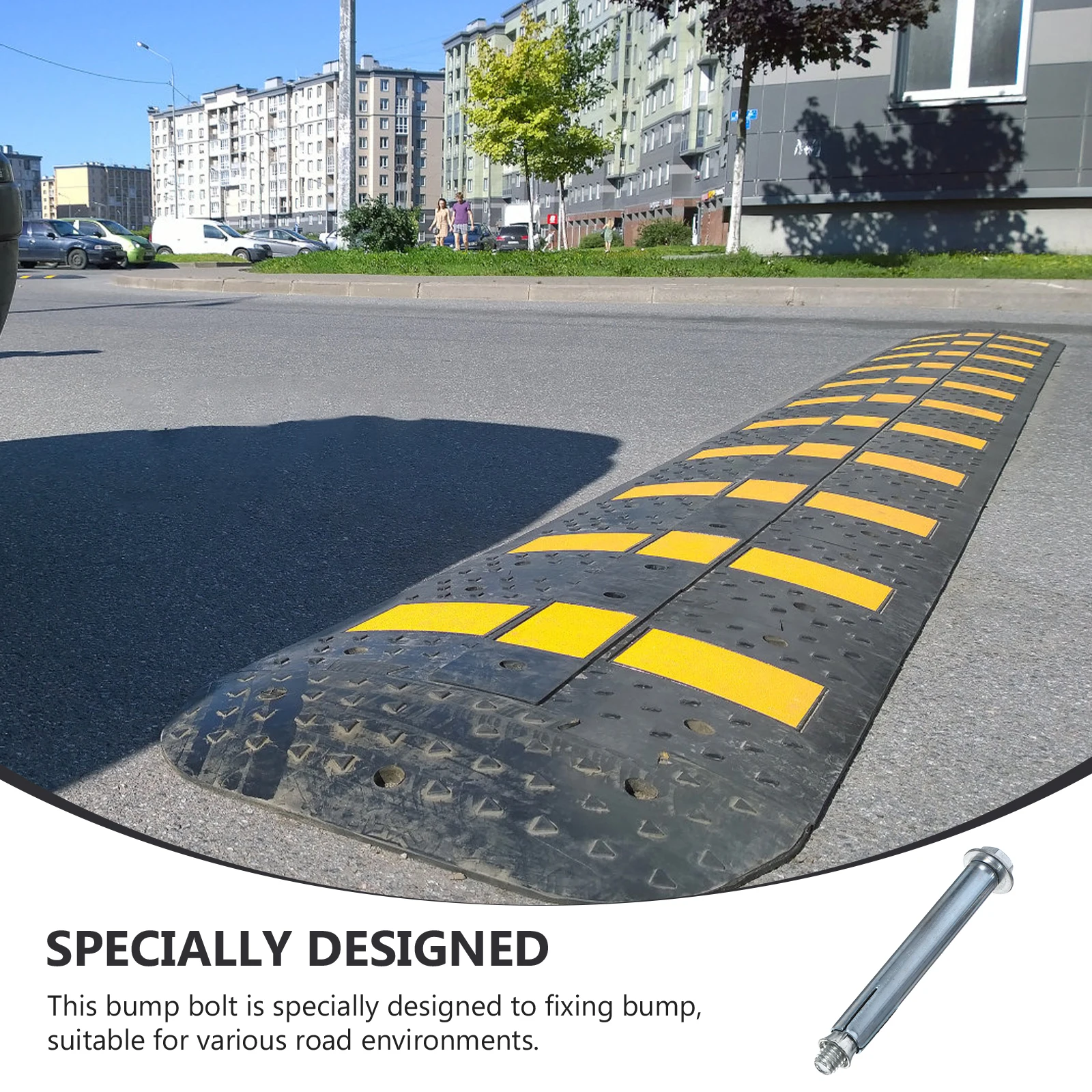 

10pcs Ground Lock Screw Expansion Bolt Carbon Steel Heavy Duty Screws Garage Parking Blocks Speed Bumps Concrete Masonry Wall