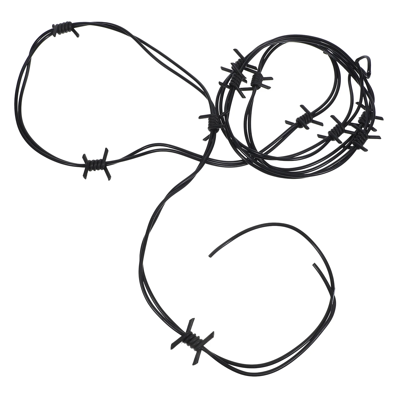 Decorazione a catena di ferro con filo spinato per la decorazione dell'orrore della festa di Halloween Ornamento di simulazione Puntelli decorativi di scherzo di trucco