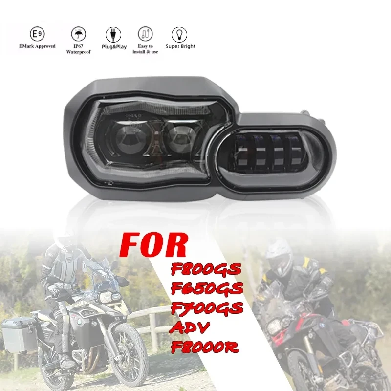 

New Hi/Lo LED Complete Headlight Assembly Kit For F800GS&F700GS ADV 13-16