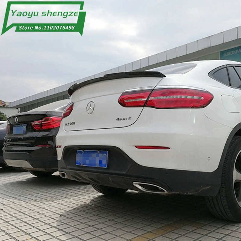 For Mercedes Benz GLC Coupe C253 2016-2022  Car Top Wing Spoiler High Quality ABS Body Exterior Guard Modified Accessories