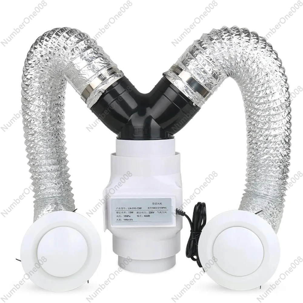 

Ducted Wall Mounted Exhaust Fan, Powerful Ventilation for Bathroom Humidity Control, Ceiling Toilet Air Extractor