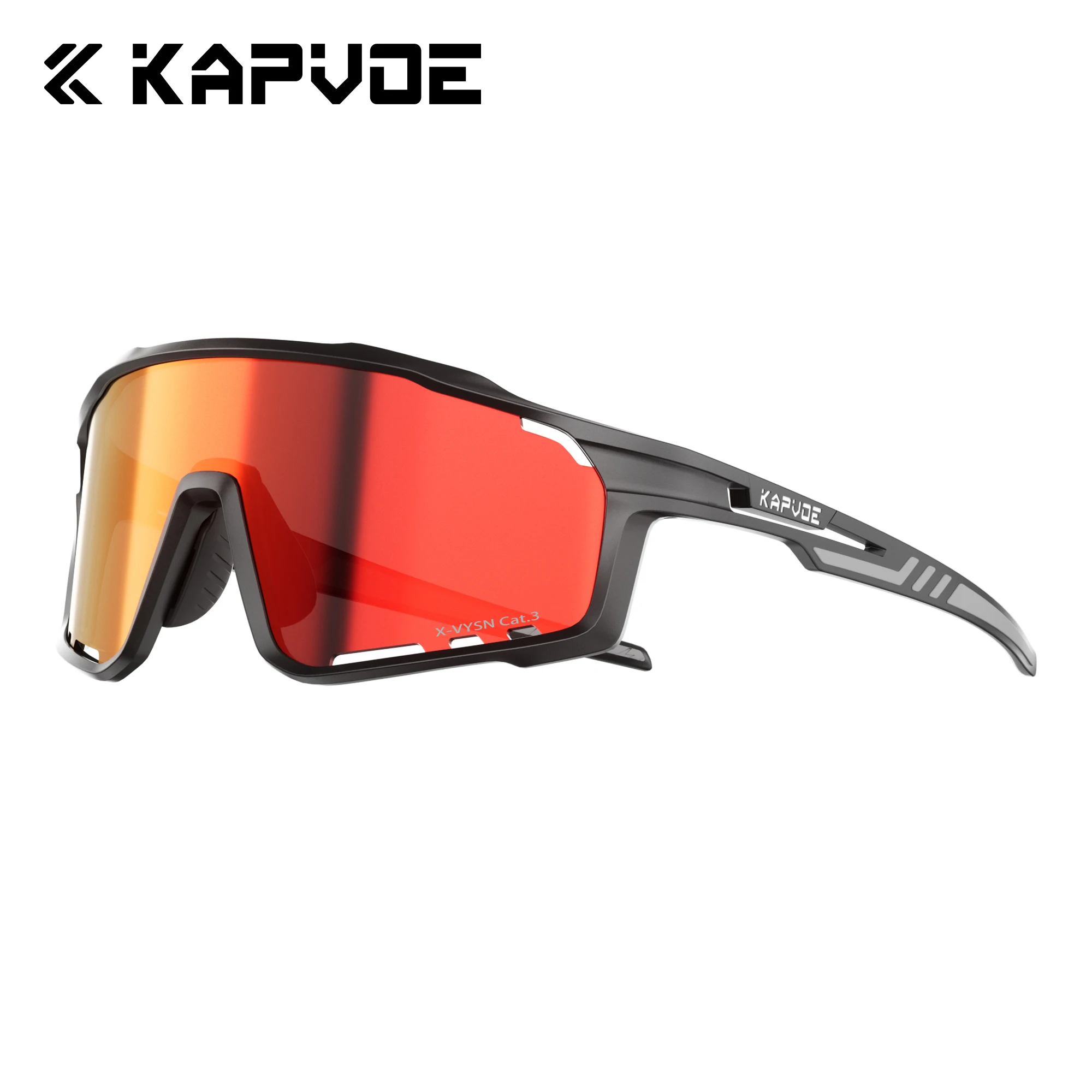 Kapvoe 2026 Radsport-Sonnenbrille für Männer und Frauen Wanderbrille Outdoor Professionelle Winddichte Fahrradbrille UV400 Bike MTB Schutzbrille