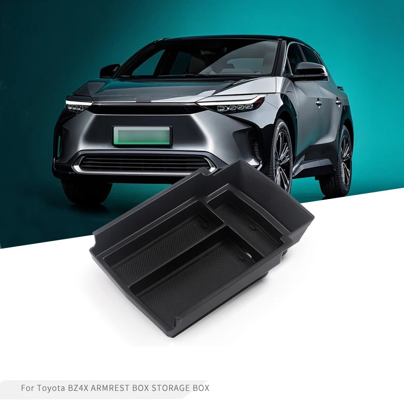 

Подлокотник для центральной консоли автомобиля, коробка для хранения для Toyota BZ4X 2022 2023, центральный органайзер для хранения, контейнер, лоток, аксессуары